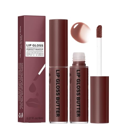 Feuchtigkeitsspendender Lipgloss - Feuchtigkeitsspendender Lipgloss-Tönungs-Flüssiglippenstift - Langanhaltender Lip Plumper Gloss für trockene Lippen, Lippen-Make-up für Frauen und Mädchen Ristyur von Ristyur