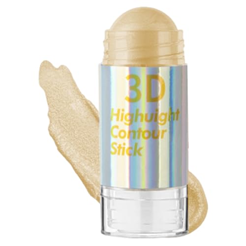 Highlight Contour Stick - Gesichtsaufhellende Make-up-Highlighter,Langlebiger Contour Highlighter Blush Sticks Highlight & Contour Bronzer Stick für Frauen und Mädchen Ristyur von Ristyur