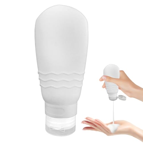 Silikonflaschen in Reisegröße | Auslaufsichere Reiseflaschen Squeeze nachfüllbare Behälter - Kosmetikzubehör für Gesichtsreiniger, Duschgel, Lotion, Handcreme Ristyur von Ristyur