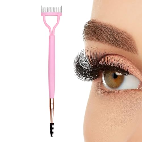 Wimperntrennkamm | Wimperntrenner-Mascara-Kamm,Metall-Wimpernkamm, Doppelkopf-Wimpernkamm, Wimperntrennbürste, Mascara-Trennwerkzeug Ristyur von Ristyur