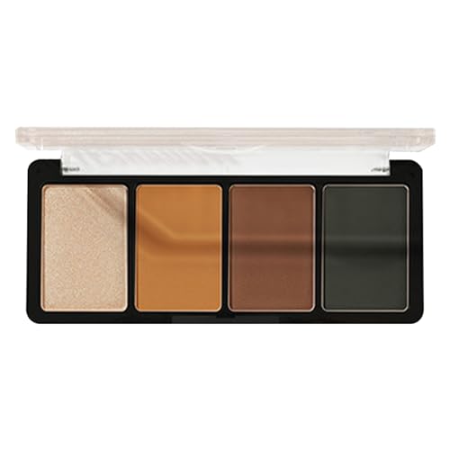 e Glitzer-Lidschatten-Palette, Helle Schimmer-Lidschatten-Palette, 4 Farben hochpigmentierte -Schimmer-Lidschatten-Palette, natürliche Farben Make-up-Lidschatten für Frauen Ristyur von Ristyur