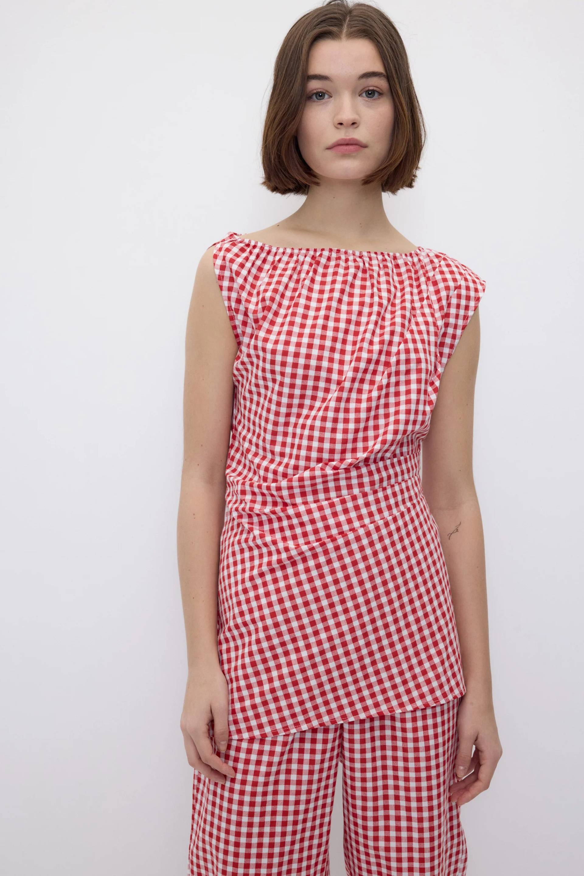 Melisande Top Red Gingham von Rita Row
