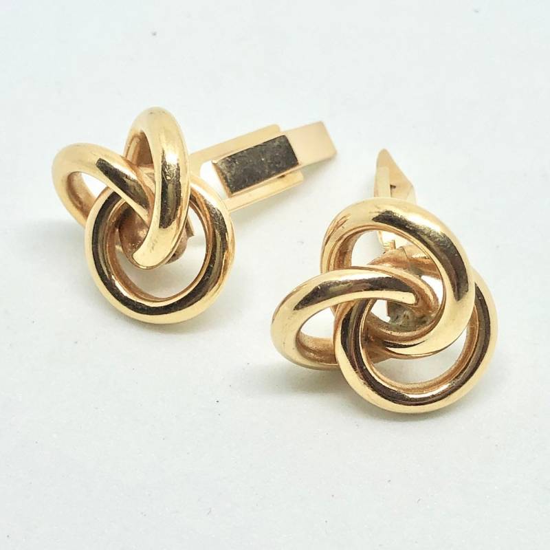 14K Gold Manschettenknöpfe | Unisex Bowknot Stil von RitaBJewelers
