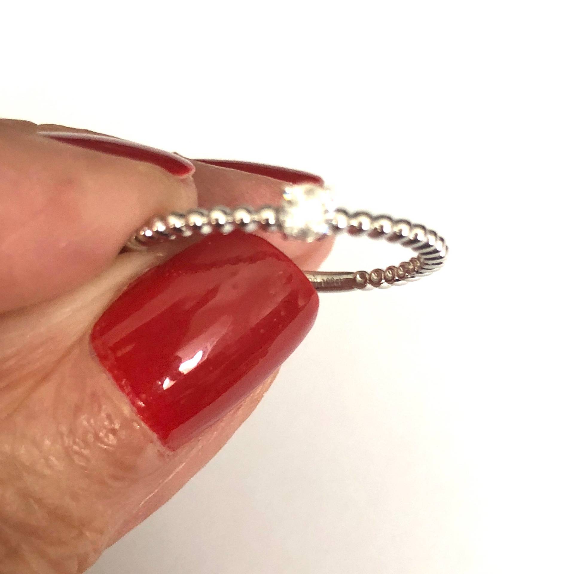 18 K Diamant Ehering | Stapel Diamantring Zierliche Diamant-Verlobungsring 18 K Diamant Ehering | Stapel Diamantring Zierliche Diamant-Verlobungsring von RitaBJewelers