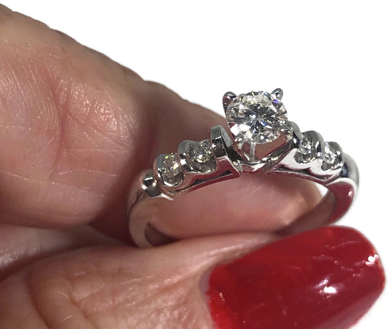 Diamant-Engagement Ring/Vintage Klassiker Engagement Ring/Old Miner Diamond Solitaire von RitaBJewelers