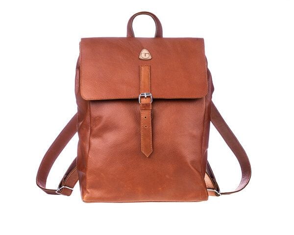 Ritagli di G Damen Leder Laptop Rucksack ALEXA für Studium oder Arbeit - 100% Made in Italy von Ritagli di G
