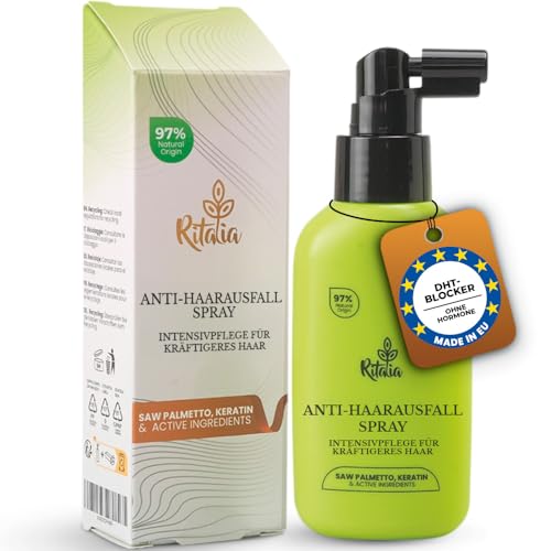 Ritalia® Haarwachstum Spray mit Saw Palmetto | Haarserum für Haarwachstum Männer & Frauen | DHT-Blocker | 3 Monate Behandlung gegen Haarausfall von Ritalia