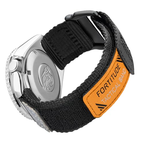 Ritche Timex Ersatz-Uhrenarmband aus Nylon, 22 mm, mit Schnellverschluss, Schwarz / Weiß, Elefantengeschenk, Strumpffüller für Herren Ritche Timex Ersatz-Uhrenarmband aus Nylon, 22 mm, mit Schnellverschluss, Schwarz / Weiß, Elefantengeschenk, Strumpffüller für Herren von Ritche