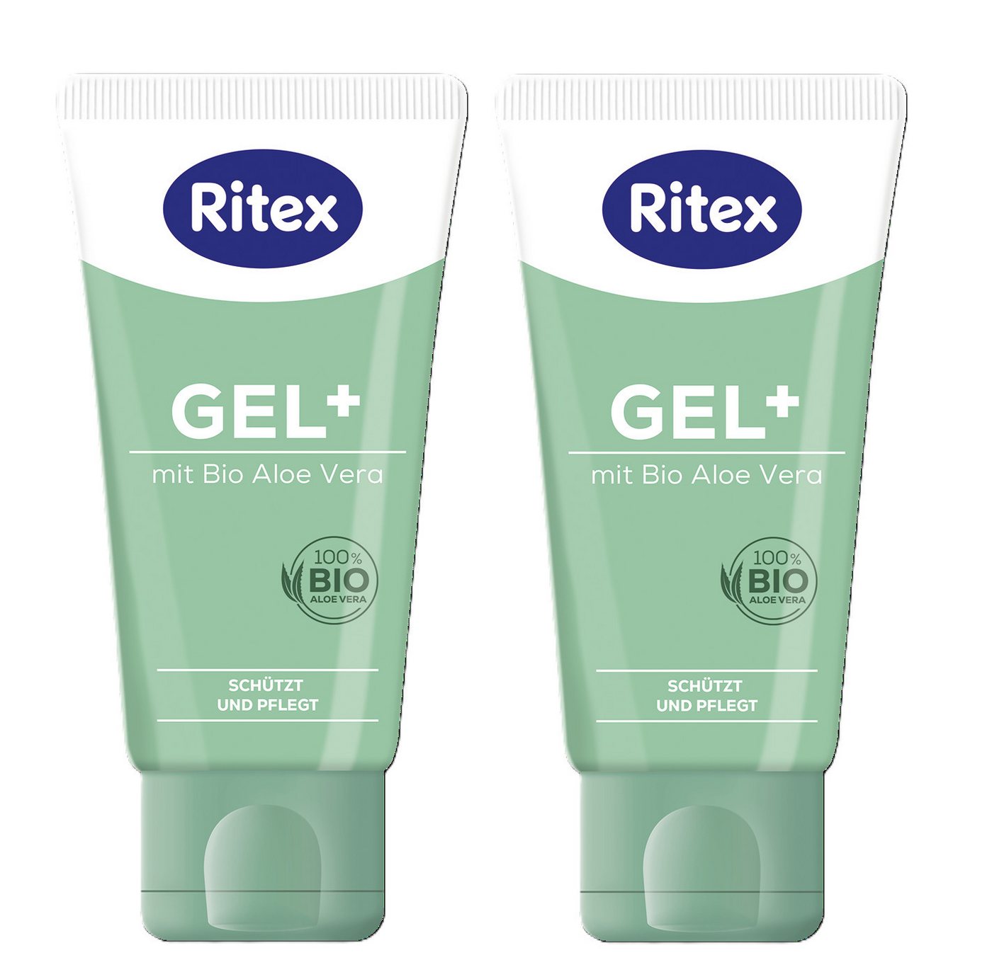 Ritex Gleit- und Massagegel 2er GEL+ - 2x50ml - mit Bio Aloe Vera, Verbesserung der Gleitfähigkeit und Pflege der Haut - Made in Germany Ritex Gleit- und Massagegel 2er GEL+ - 2x50ml - mit Bio Aloe Vera, Verbesserung der Gleitfähigkeit und Pflege der Haut - Made in Germany von Ritex