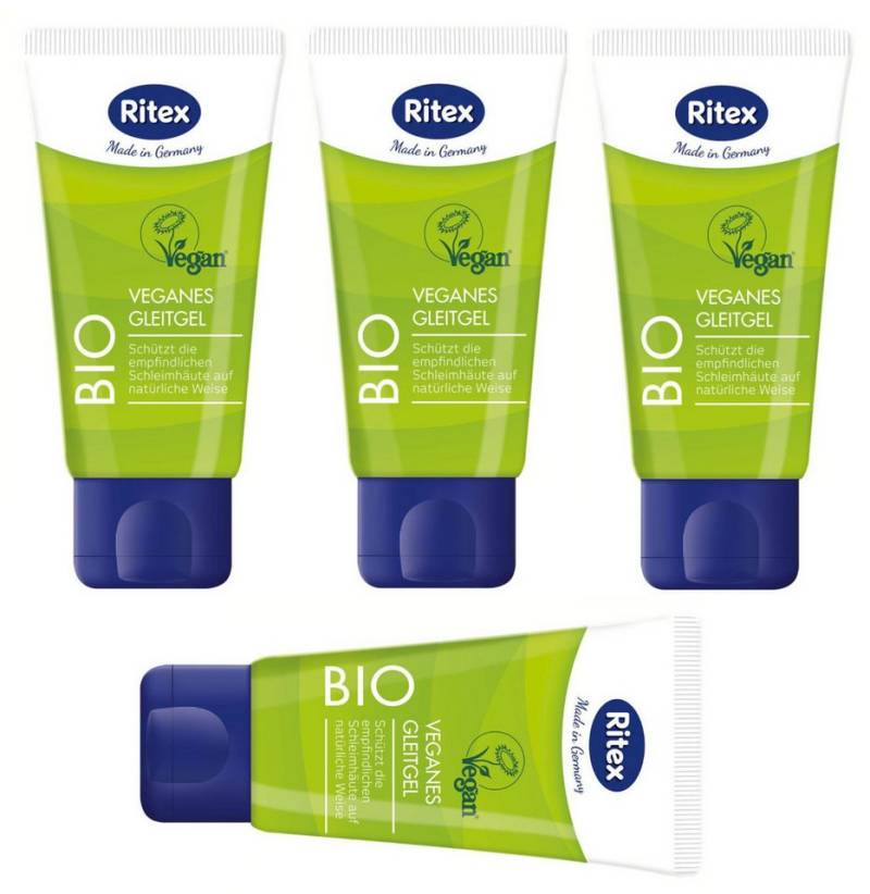 Ritex Gleit- und Massagegel 4er BIO - 4x50ml, für lustvolle Massagen und sexuelles Wohlbefinden - Made in Germany von Ritex