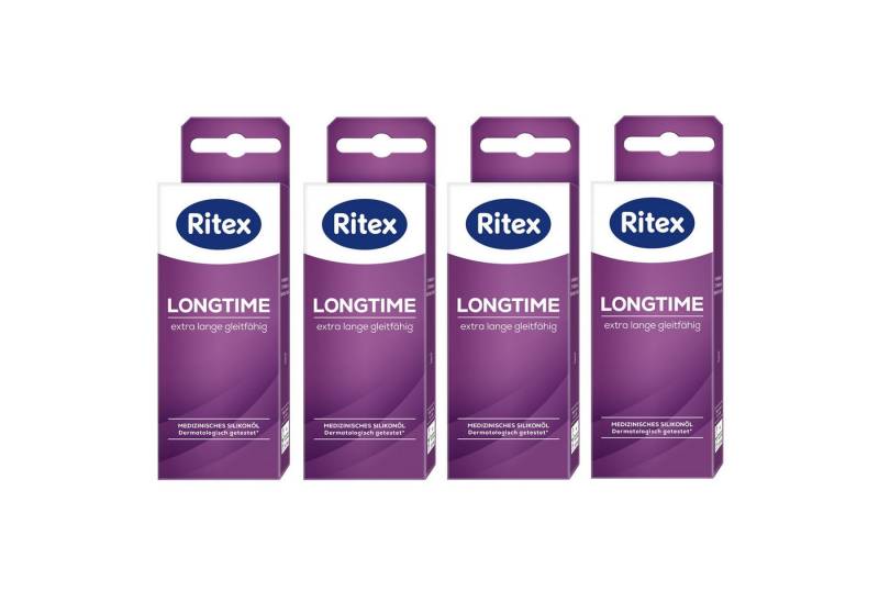 Ritex Gleit- und Massagegel 4er Longtime - 4x50ml - auf Silikonbasis, für Massagen und zur Erhöhung der Gleitfähigkeit - Made in Germany von Ritex