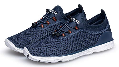 Ritiriko Herren Water Shoes Aquaschuhe Barfussschuhe Wasserschuhe Surfschuhe Blau Weiss EU 36 von Ritiriko