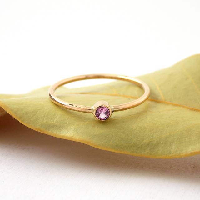 Einfache Gold-Gefüllte Birthstone Stapelring Einfach, Zierliche, 14 K Gelbgold Gefüllt Ring Einfache Gold-Gefüllte Birthstone Stapelring Einfach, Zierliche, 14 K Gelbgold Gefüllt Ring von RitoOriginals