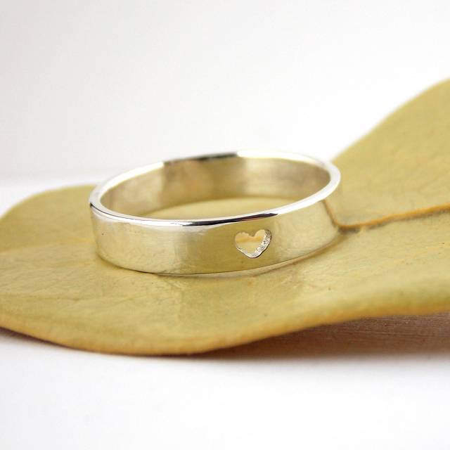 Herz Ring Wähle Dein Finish, Sterling Silber Ring, Valentinstag Schlichter Ring Herz Ring Wähle Dein Finish, Sterling Silber Ring, Valentinstag Schlichter Ring von RitoOriginals