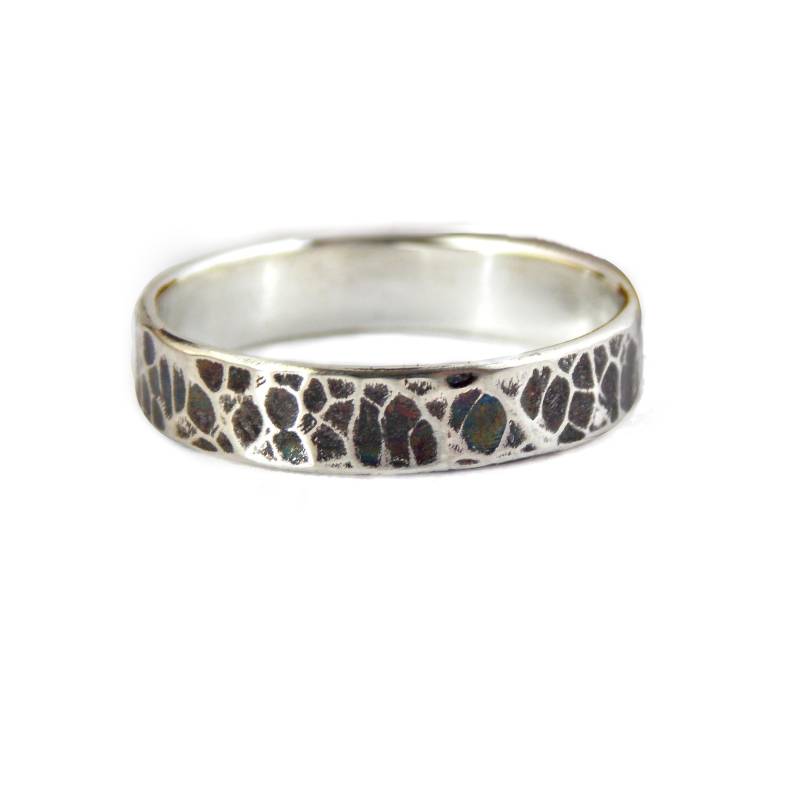 Oxidierter Gehämmerter Ring Sterlingsilberring, Strukturierter Ring, Hammerring Strukturiert, Oxidierter Einfacher Ehering Oxidierter Gehämmerter Ring Sterlingsilberring, Strukturierter Ring, Hammerring Strukturiert, Oxidierter Einfacher Ehering von RitoOriginals