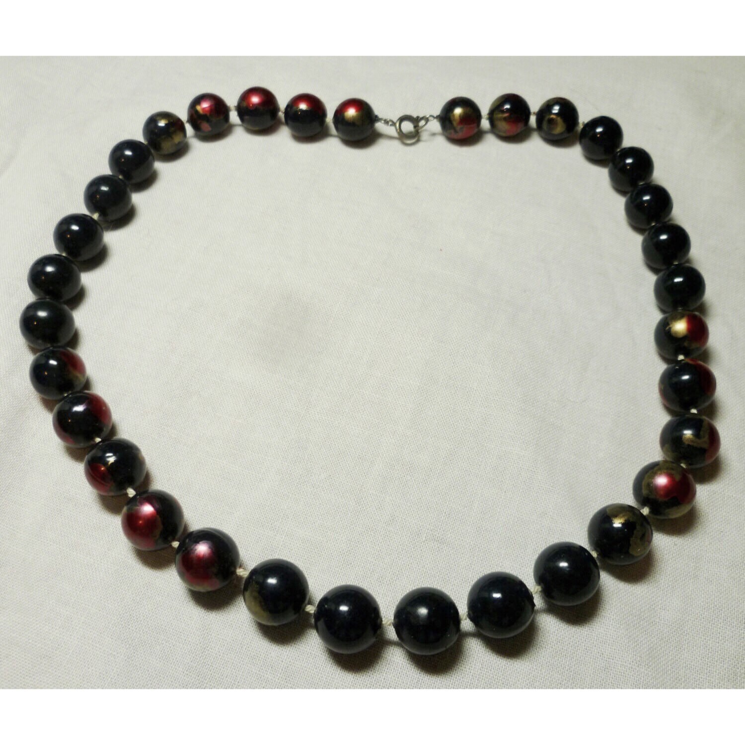 Vintage 1980Er Jahre Bemalte Perlenkette von RittenhouseSqVintage