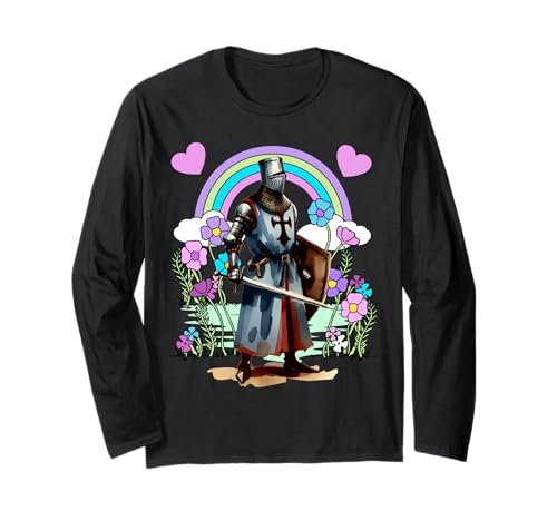 Kinder Retro Regenbogen Ritter Mittelalter Märchen Langarmshirt Kinder Retro Regenbogen Ritter Mittelalter Märchen Langarmshirt von Ritter Mittelalter Kind