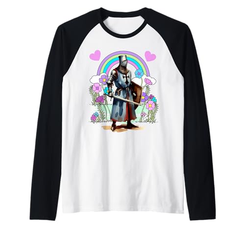 Kinder Retro Regenbogen Ritter Mittelalter Märchen Raglan Kinder Retro Regenbogen Ritter Mittelalter Märchen Raglan von Ritter Mittelalter Kind