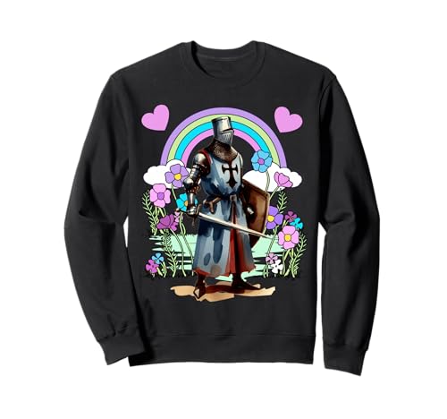 Kinder Retro Regenbogen Ritter Mittelalter Märchen Sweatshirt Kinder Retro Regenbogen Ritter Mittelalter Märchen Sweatshirt von Ritter Mittelalter Kind