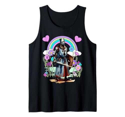 Kinder Retro Regenbogen Ritter Mittelalter Märchen Tank Top Kinder Retro Regenbogen Ritter Mittelalter Märchen Tank Top von Ritter Mittelalter Kind