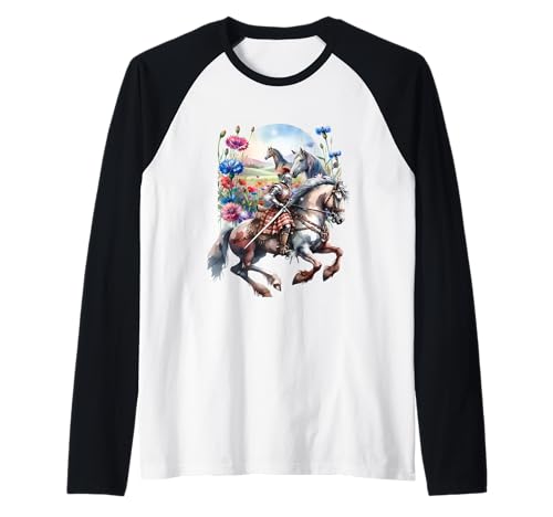 Märchen Ritter Kind Pferde Mädchen Mittelalter Ritterrüstung Raglan Märchen Ritter Kind Pferde Mädchen Mittelalter Ritterrüstung Raglan von Ritter Mittelalter Kind