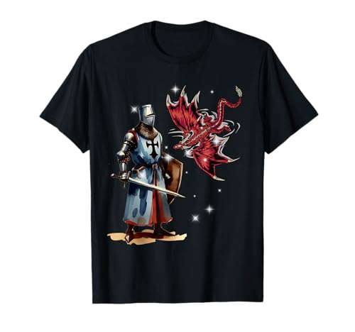 Märchen Ritter Kinder Ritterrüstung Märchenfigur Drache T-Shirt Märchen Ritter Kinder Ritterrüstung Märchenfigur Drache T-Shirt von Ritter Mittelalter Kind