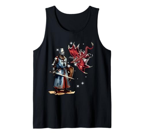 Märchen Ritter Kinder Ritterrüstung Märchenfigur Drache Tank Top Märchen Ritter Kinder Ritterrüstung Märchenfigur Drache Tank Top von Ritter Mittelalter Kind