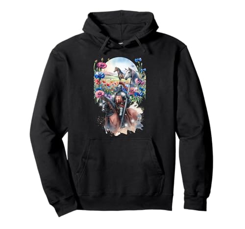 Pferd Pferde Mittelalter Ritter Jungen Ritterrüstung Kinder Pullover Hoodie von Ritter Mittelalter Kind
