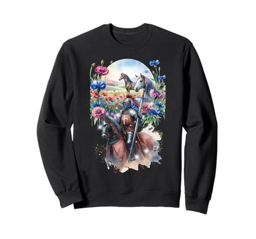 Pferd Pferde Mittelalter Ritter Jungen Ritterrüstung Kinder Sweatshirt Pferd Pferde Mittelalter Ritter Jungen Ritterrüstung Kinder Sweatshirt von Ritter Mittelalter Kind