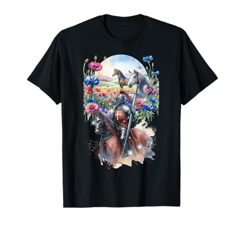 Pferd Pferde Mittelalter Ritter Jungen Ritterrüstung Kinder T-Shirt Pferd Pferde Mittelalter Ritter Jungen Ritterrüstung Kinder T-Shirt von Ritter Mittelalter Kind