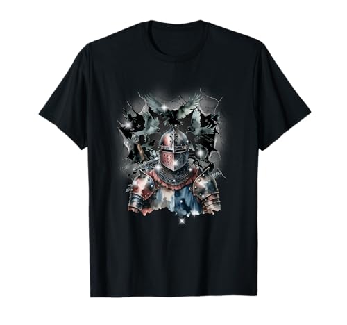 Ritter Kinder Ritterrüstung Mittelalter Halloween Jungen T-Shirt Ritter Kinder Ritterrüstung Mittelalter Halloween Jungen T-Shirt von Ritter Mittelalter Kind