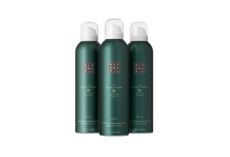 Rituals Duschgel RITUALS The Ritual of Jing Vorteilspack mit 3 x Duschschaum von Rituals