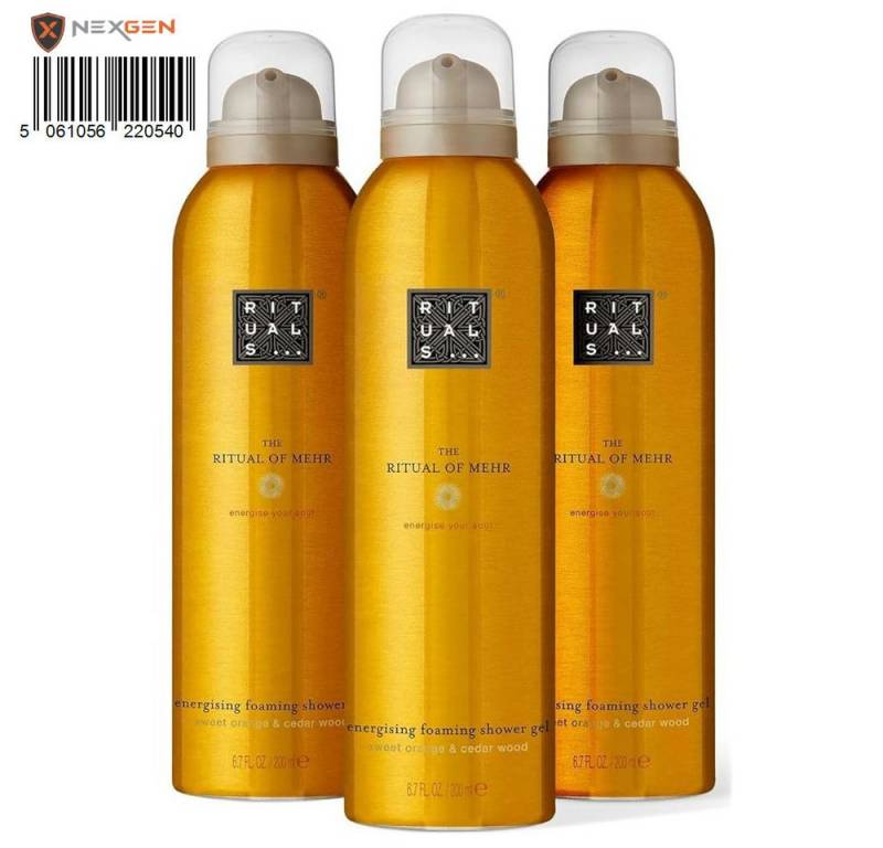 Rituals Duschgel von Ritual of Mehr Vorteilspack: 3x200ml mit Süßorange und Zedernholz von Rituals