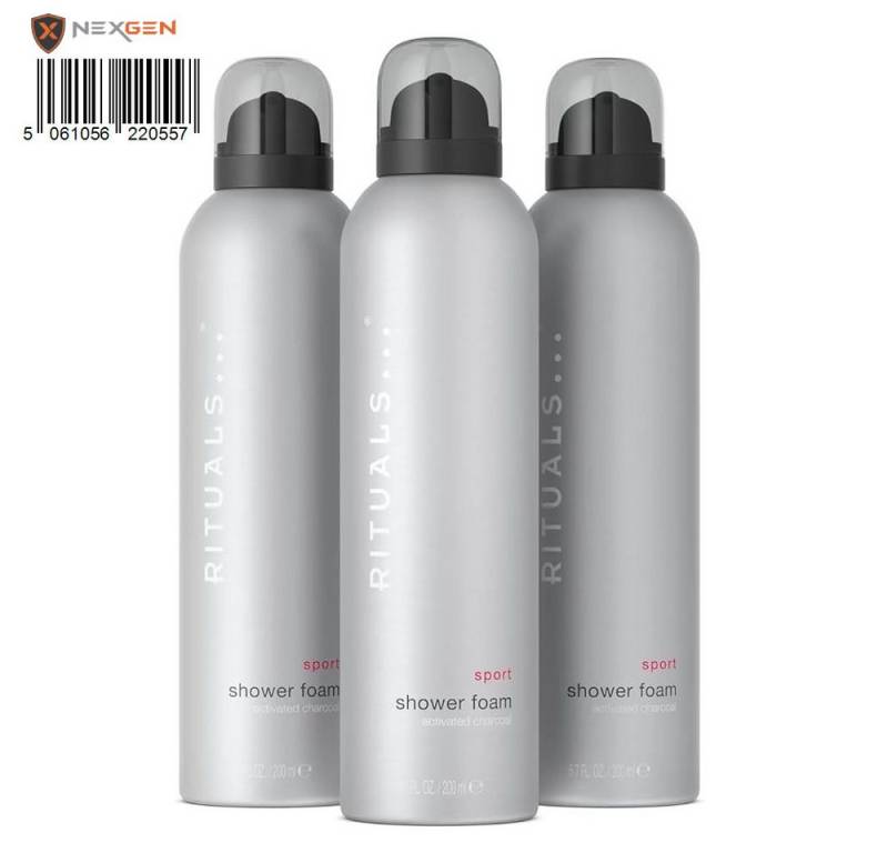Rituals Duschgel von Ritual of Sport Vorteilspack: 3x200ml mit Aktivkohle von Rituals