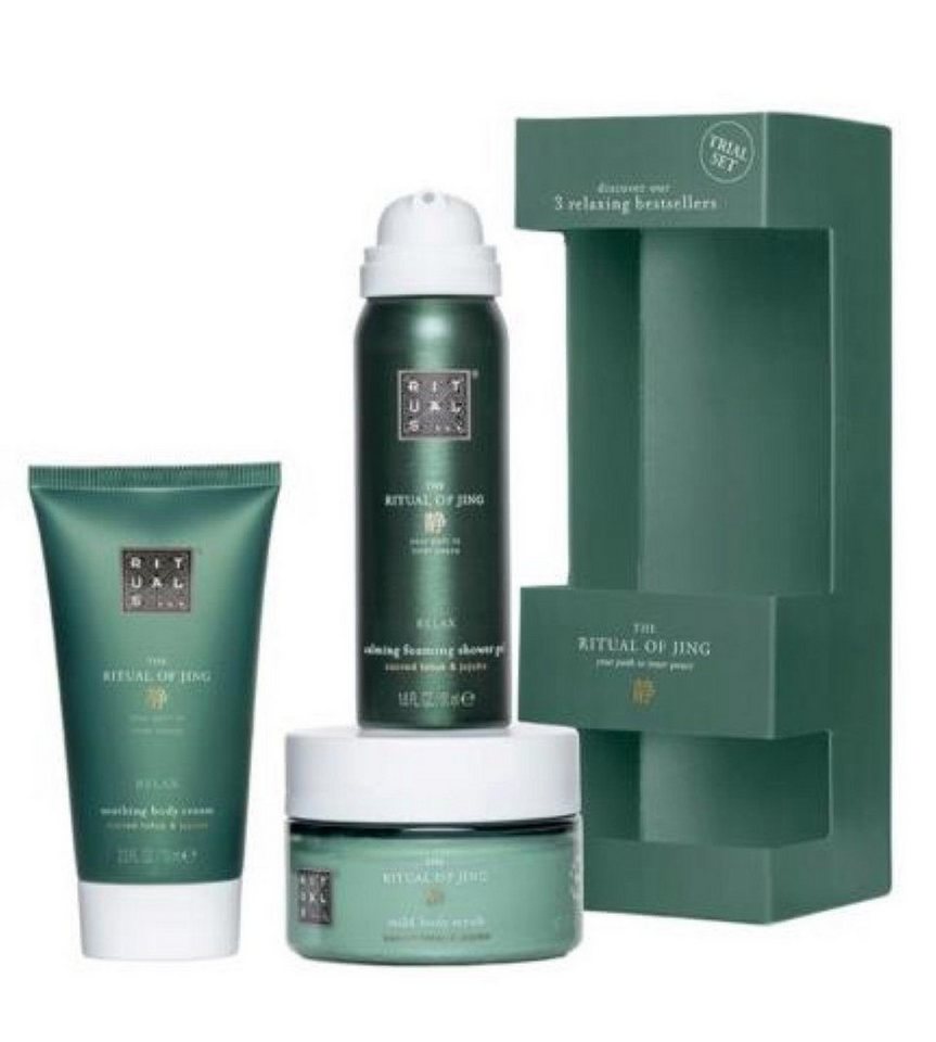 Rituals Körpercreme The Ritual of Jing Body Care Geschenkset – 3-teilig, 3-tlg., Shower Gel, Body Scrub & Body Cream im Geschenkset von Rituals