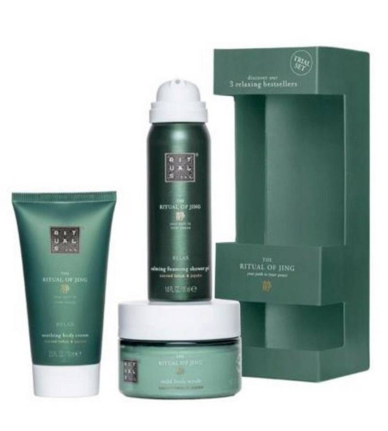 Rituals Körpercreme The Ritual of Jing Body Care Geschenkset – 3-teilig, 3-tlg., Shower Gel, Body Scrub & Body Cream im Geschenkset von Rituals