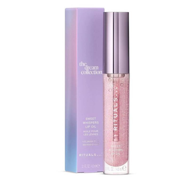 Rituals Lippenöl The Dream Collection Shimmering Lip Oil 4,5 ml – Moonstone & Squalan, Glänzendes Pflegeöl mit Vitamin E & Moonstone-Schimmer. von Rituals