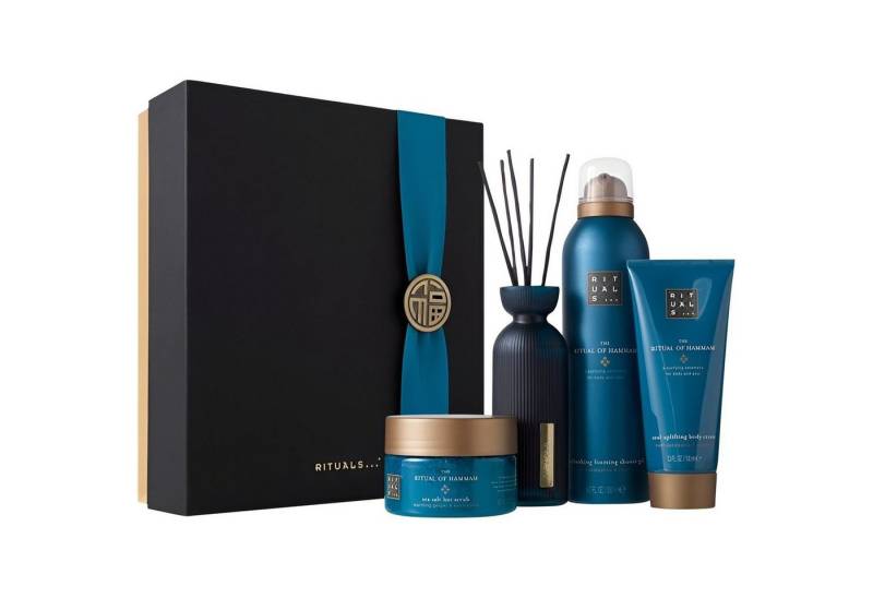 Rituals Pflege-Geschenkbox RITUALS The Ritual of Hammam Geschenkset M, Spa‑Set mit Eukalyptus & wiederverwendbarer Origami‑Box von Rituals