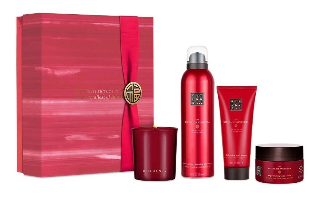 Rituals Pflege-Geschenkbox The Ritual of AYURVEDA Geschenkset Mittel Frauen & Männer Beauty Set, 4-tlg. von Rituals