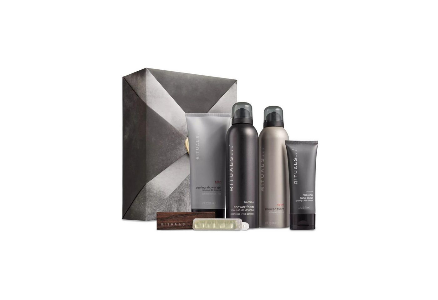 Rituals Pflege-Geschenkset Homme 5‑teiliges Set für Herren mit Bambus Minze & Zedernholz, 5-tlg. von Rituals
