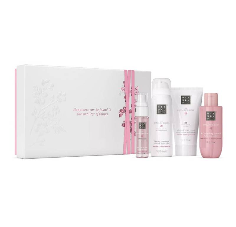 Rituals Pflege-Geschenkset Rituals The Ritual of Sakura Small Gift Set, 4-tlg., Pflegeset mit Duschschaum, Körpercreme, Öl & Duftstäbchen von Rituals