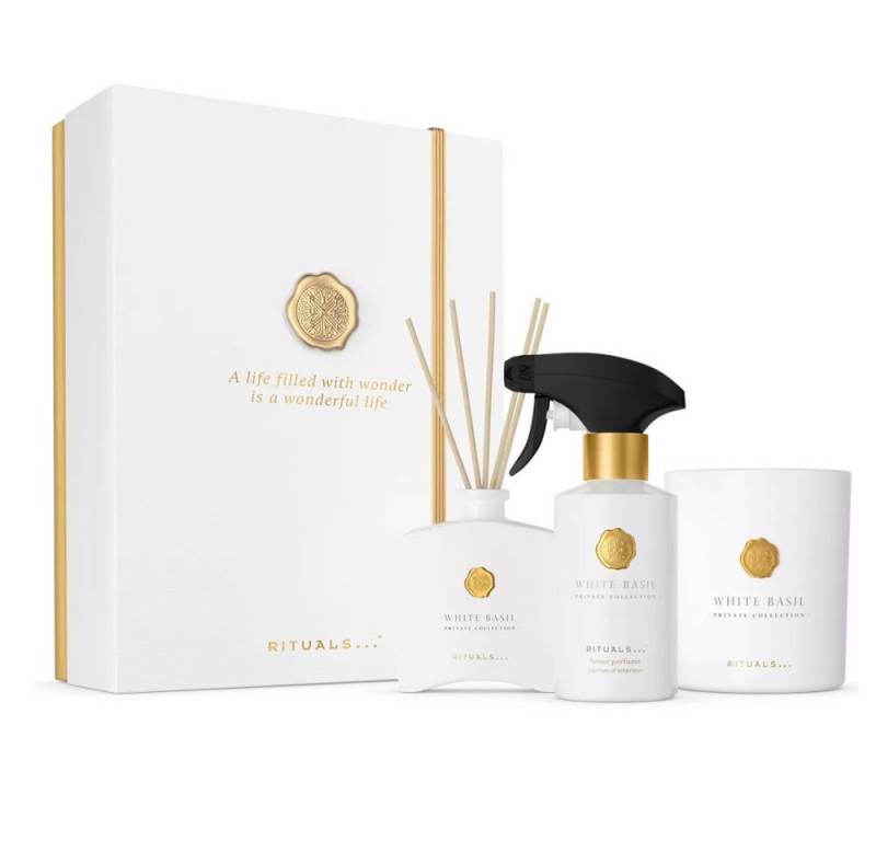 Rituals Pflege-Geschenkset Private Collection: Stäbchen 100 ml, Parfum 250 ml, Kerze 360 g von Rituals