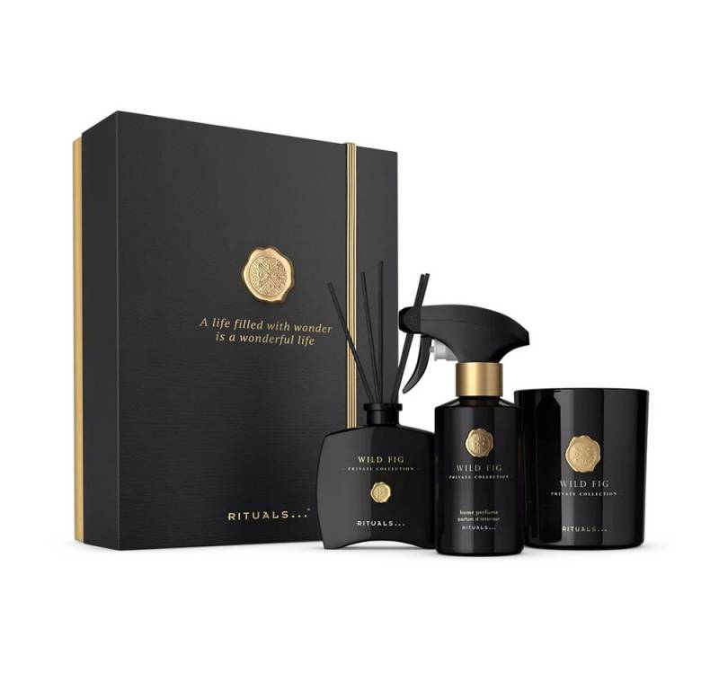 Rituals Pflege-Geschenkset RITUALS Private Collection Suede Vanilla Geschenkset 2024 Perfekt als Überraschung in der Weihnachtszeit verschenken, 3-tlg., Luxuriöses Duftset mit warmem Vanille-Aroma​ von Rituals