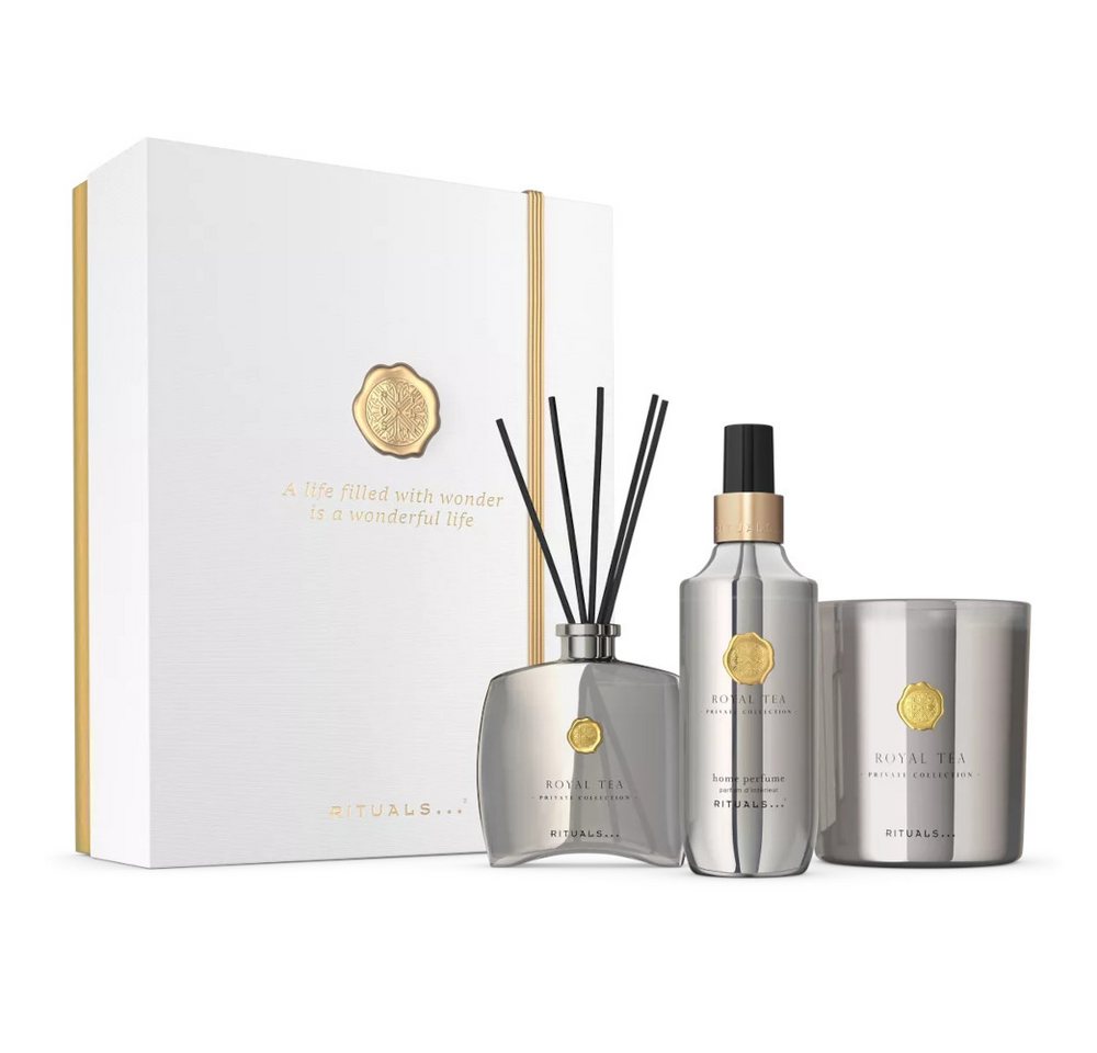 Rituals Pflege-Geschenkset Rituals Private Collection Royal Tea Geschenkset – 3-teilig, 3-tlg., 3-teiliges Set mit Royal Tea – frisch, fruchtig & harmonisch von Rituals