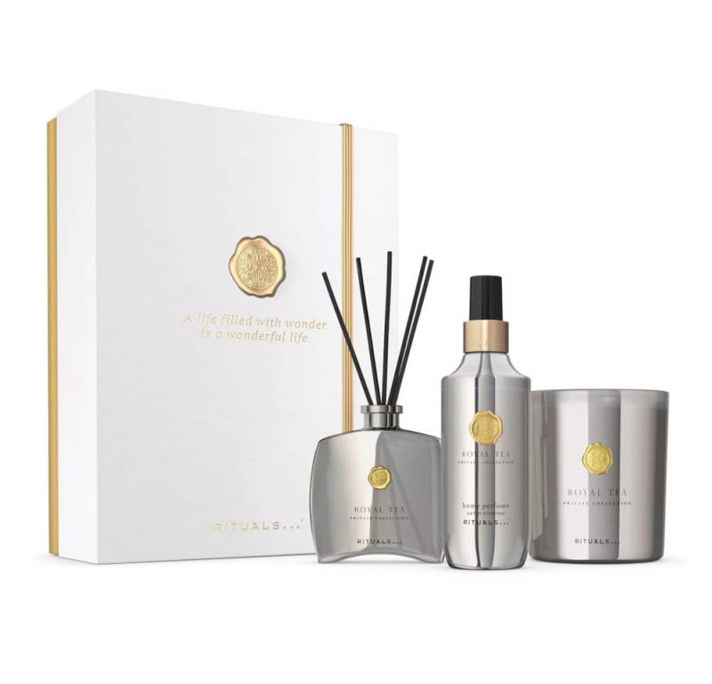 Rituals Pflege-Geschenkset Rituals Private Collection Royal Tea Geschenkset – 3-teilig, 3-tlg., 3-teiliges Set mit Royal Tea – frisch, fruchtig & harmonisch von Rituals