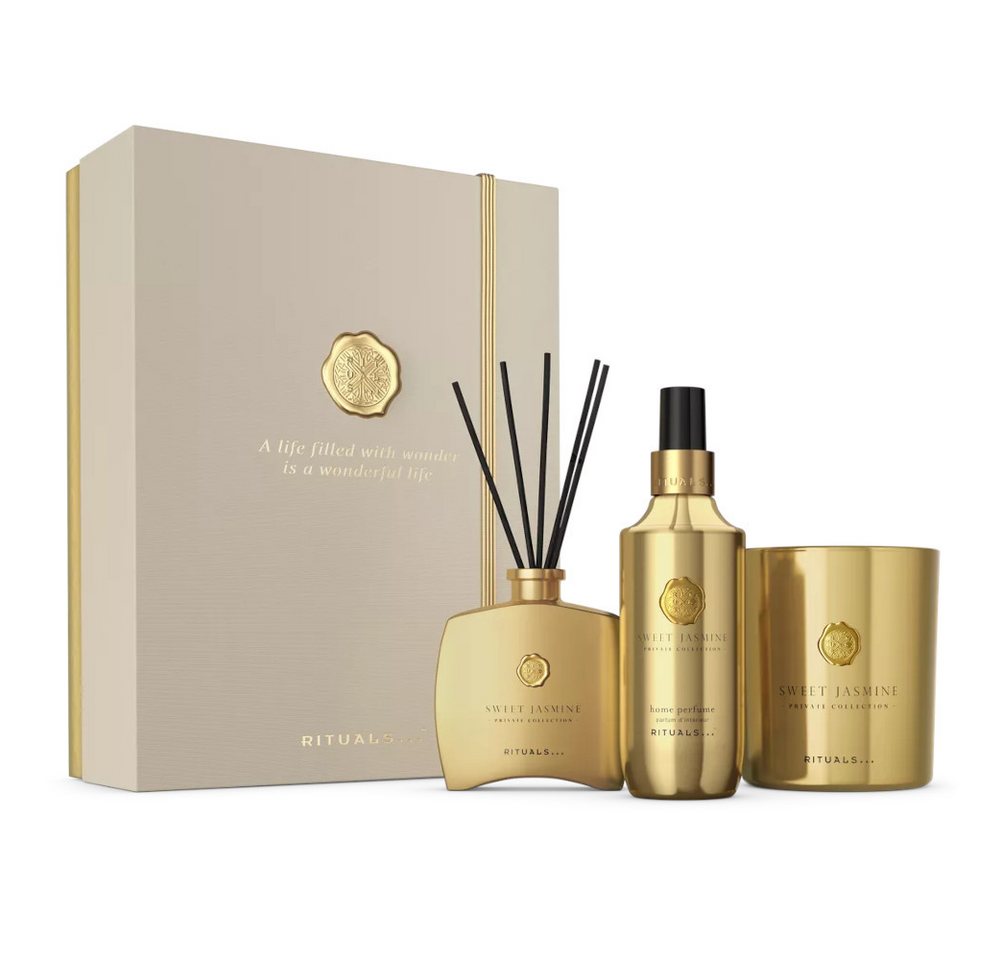 Rituals Pflege-Geschenkset Rituals Private Collection Sweet Jasmine Geschenkset – 3-teilig, 3-tlg., 3-teiliges Duftset mit Sweet Jasmine – floral & elegant von Rituals