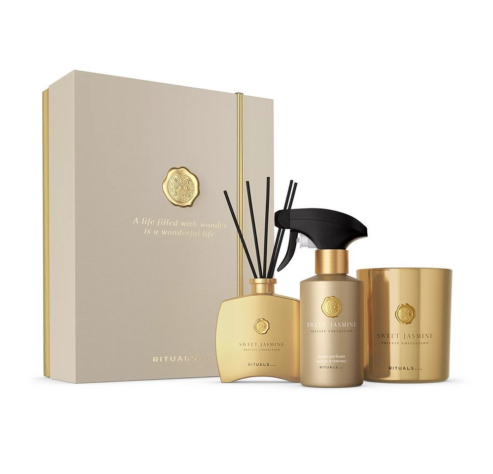 Rituals Pflege-Geschenkset Rituals Private Collection Sweet Jasmine Gift Set L 2025, 3-tlg., Duftkerze, Duftstäbchen & Raumduft – eleganter Jasmin-Duft Rituals Pflege-Geschenkset Rituals Private Collection Sweet Jasmine Gift Set L 2025, 3-tlg., Duftkerze, Duftstäbchen & Raumduft – eleganter Jasmin-Duft von Rituals