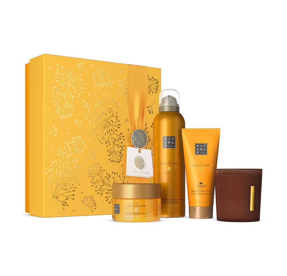 Rituals Pflege-Geschenkset Rituals The Ritual Of Mehr Medium Gift Set 2025, 4-tlg., Entspannendes Geschenkset für Körper und Sinne von Rituals