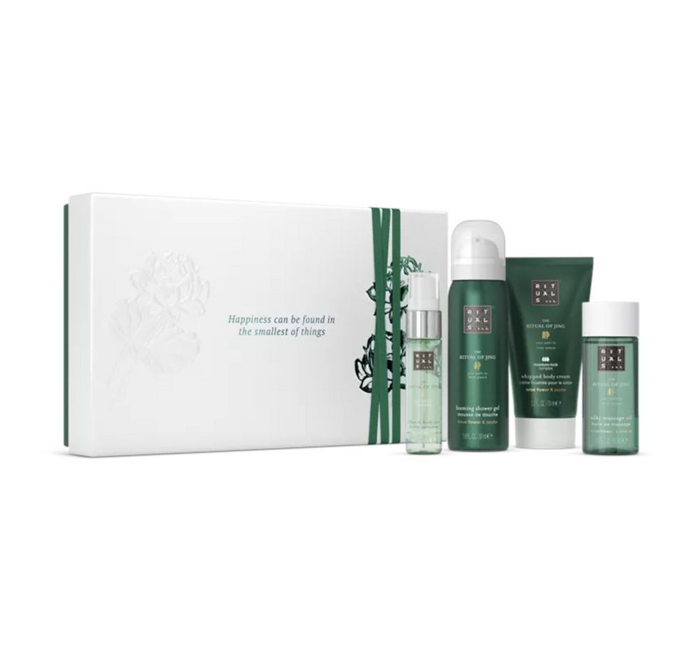 Rituals Pflege-Geschenkset S von Ritual of Jing 4-tlg: Handmaske, Duschgel, Körperspray, Duschöl von Rituals