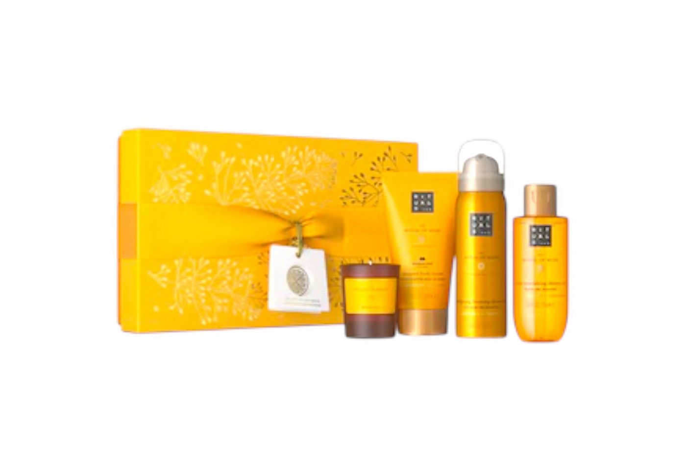 Rituals Pflege-Geschenkset The Ritual of Mehr Beauty Geschenkset RITUALS 4-teilig, Elegantes Set mit belebender Süßorange und beruhigendem Zedernholz von Rituals